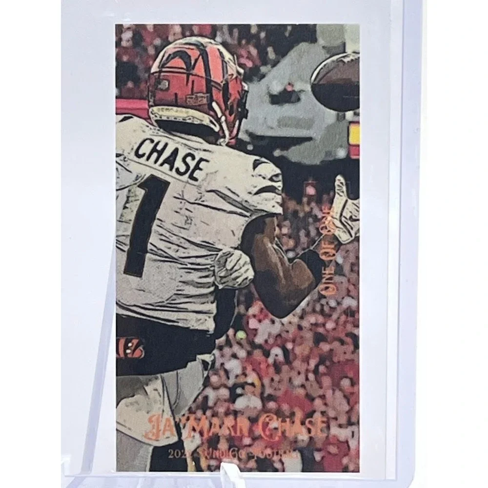 Ja'Marr Chase One of One 2022 WndiGo Football Series Honey NFL Cincinnati Bengal